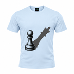 coolest,stuff,tshirt,shirt,tee,unisex,fashion,gift,graphic,apparel,streetwear,casual,clothing,outfit,trendy,chess,pawn,king,shadow,strategy,ambition,potential,leadership,confidence,motivation,growth,transformation,determination,vision,mindset,success,resilience,power,aspiration,belief,mastery,intellect,tactics,endgame,silhouette,monochrome,black,grey,minimalist,symbolism,blue