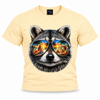 coolest,stuff,tshirt,shirt,tee,unisex,fashion,gift,graphic,apparel,streetwear,casual,clothing,outfit,trendy,raccoon,sunglasses,aviator,mirrored,reflection,beach,sunset,tropical,palms,ocean,summer,vacation,paradise,island,coastal,relaxation,cocktails,pineapple,bikini,sunbathing,women,sand,animal,wildlife,portrait,realistic,detailed,cool,playful,apricot
