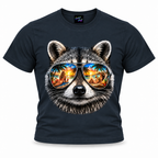 coolest,stuff,tshirt,shirt,tee,unisex,fashion,gift,graphic,apparel,streetwear,casual,clothing,outfit,trendy,raccoon,sunglasses,aviator,mirrored,reflection,beach,sunset,tropical,palms,ocean,summer,vacation,paradise,island,coastal,relaxation,cocktails,pineapple,bikini,sunbathing,women,sand,animal,wildlife,portrait,realistic,detailed,cool,playful,navy