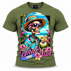 coolest,stuff,tshirt,shirt,tee,unisex,fashion,gift,bold,graphic,apparel,streetwear,casual,clothing,trendy,skeleton,skull,summer,beach,tropical,vacation,sun,sunglasses,coconut,drink,straw,hat,hawaiian,hibiscus,floral,palms,ocean,sand,island,paradise,relaxation,retro,vintage,colorful,turquoise,humor,holiday,coastal,cartoon,illustration,typography,green