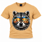 coolest,stuff,tshirt,shirt,tee,unisex,fashion,gift,graphic,apparel,streetwear,casual,clothing,outfit,trendy,raccoon,sunglasses,aviator,mirrored,reflection,beach,sunset,tropical,palms,ocean,summer,vacation,paradise,island,coastal,relaxation,cocktails,pineapple,bikini,sunbathing,women,sand,animal,wildlife,portrait,realistic,detailed,cool,playful,khaki