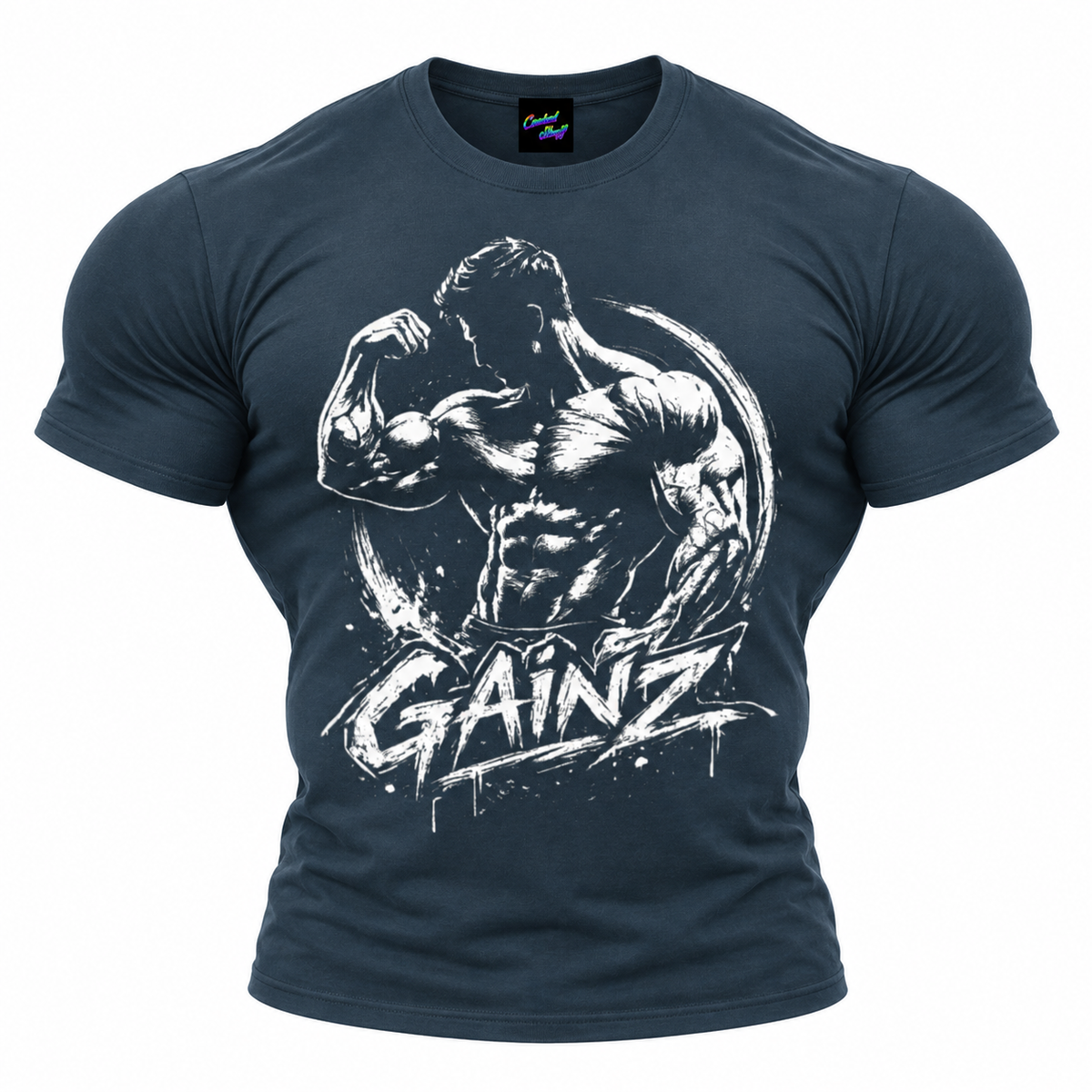 coolest,stuff,tshirt,shirt,tee,unisex,fashion,gift,graphic,apparel,streetwear,casual,clothing,outfit,trendy,gainz,gym,fitness,bodybuilding,muscle,strength,weightlifting,training,workout,flex,biceps,abs,physique,power,discipline,determination,motivation,dedication,progress,athlete,masculine,monochrome,grunge,graffiti,brushstroke,distressed,typography,activewear,navy