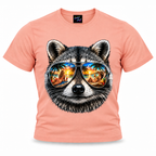 coolest,stuff,tshirt,shirt,tee,unisex,fashion,gift,graphic,apparel,streetwear,casual,clothing,outfit,trendy,raccoon,sunglasses,aviator,mirrored,reflection,beach,sunset,tropical,palms,ocean,summer,vacation,paradise,island,coastal,relaxation,cocktails,pineapple,bikini,sunbathing,women,sand,animal,wildlife,portrait,realistic,detailed,cool,playful,pink