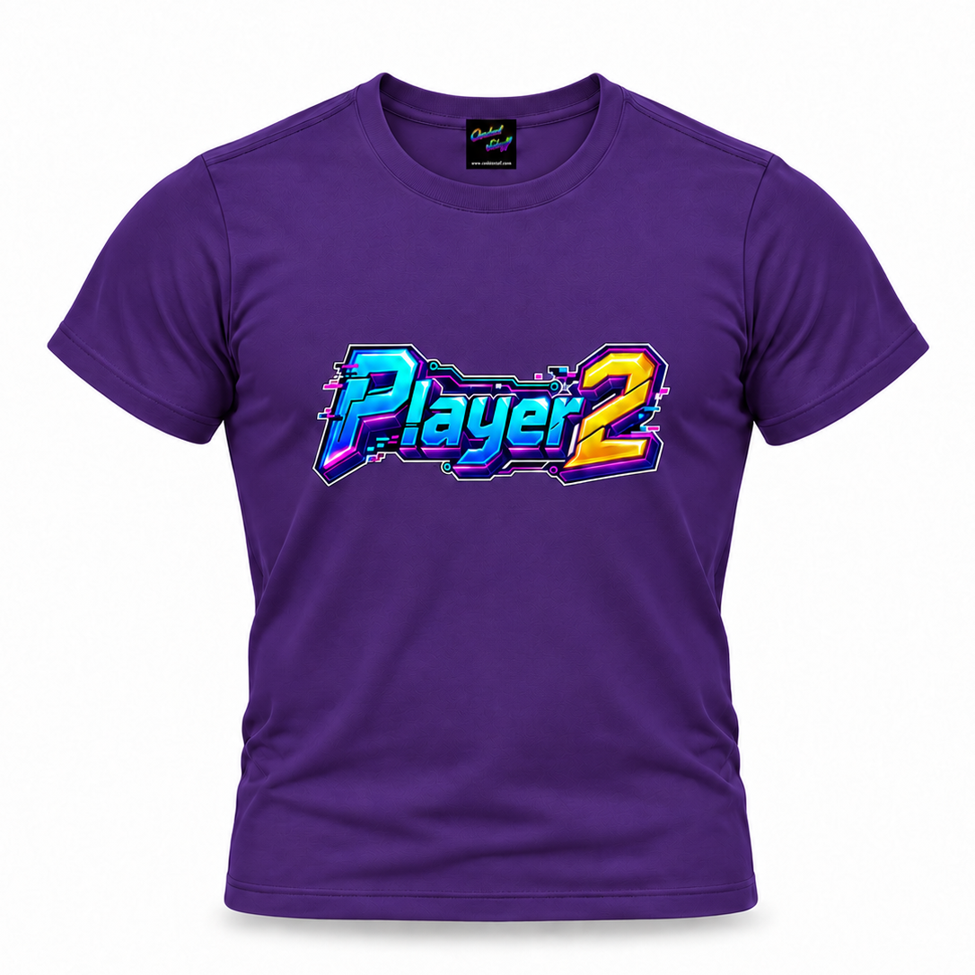 coolest,stuff,tshirt,shirt,tee,unisex,fashion,gift,bold,graphic,apparel,streetwear,casual,player,two,gamer,gaming,arcade,retro,neon,cyberpunk,digital,glitch,pixels,circuitry,technology,futuristic,typography,lettering,dimensional,beveled,outlined,gradient,cyan,magenta,yellow,geek,nostalgia,esports,console,purple