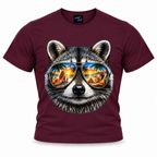 coolest,stuff,tshirt,shirt,tee,unisex,fashion,gift,graphic,apparel,streetwear,casual,clothing,outfit,trendy,raccoon,sunglasses,aviator,mirrored,reflection,beach,sunset,tropical,palms,ocean,summer,vacation,paradise,island,coastal,relaxation,cocktails,pineapple,bikini,sunbathing,women,sand,animal,wildlife,portrait,realistic,detailed,cool,playful,purple
