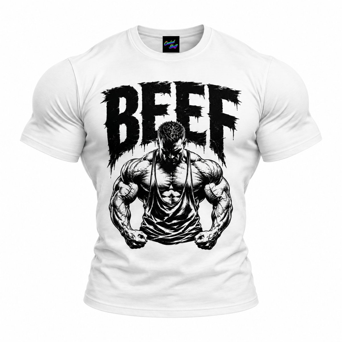 coolest,stuff,tshirt,shirt,tee,unisex,fashion,gift,graphic,apparel,streetwear,casual,clothing,outfit,trendy,beef,bodybuilding,gym,fitness,weightlifting,barbell,weights,muscle,strength,power,training,workout,deadlift,grip,physique,athlete,determination,discipline,motivation,focus,dedication,creates,cap,masculine,grunge,distressed,brushstroke,illustration,graphic,white