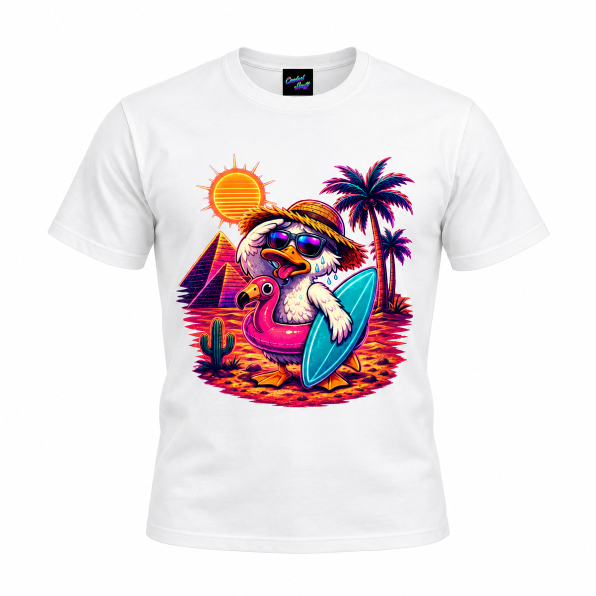 Duck Lost vibrant neon T-shirt | Funny Stylish Graphic Design TEE