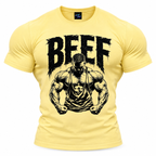 coolest,stuff,tshirt,shirt,tee,unisex,fashion,gift,graphic,apparel,streetwear,casual,clothing,outfit,trendy,beef,bodybuilding,gym,fitness,weightlifting,barbell,weights,muscle,strength,power,training,workout,deadlift,grip,physique,athlete,determination,discipline,motivation,focus,dedication,creates,cap,masculine,grunge,distressed,brushstroke,illustration,graphic,yellow