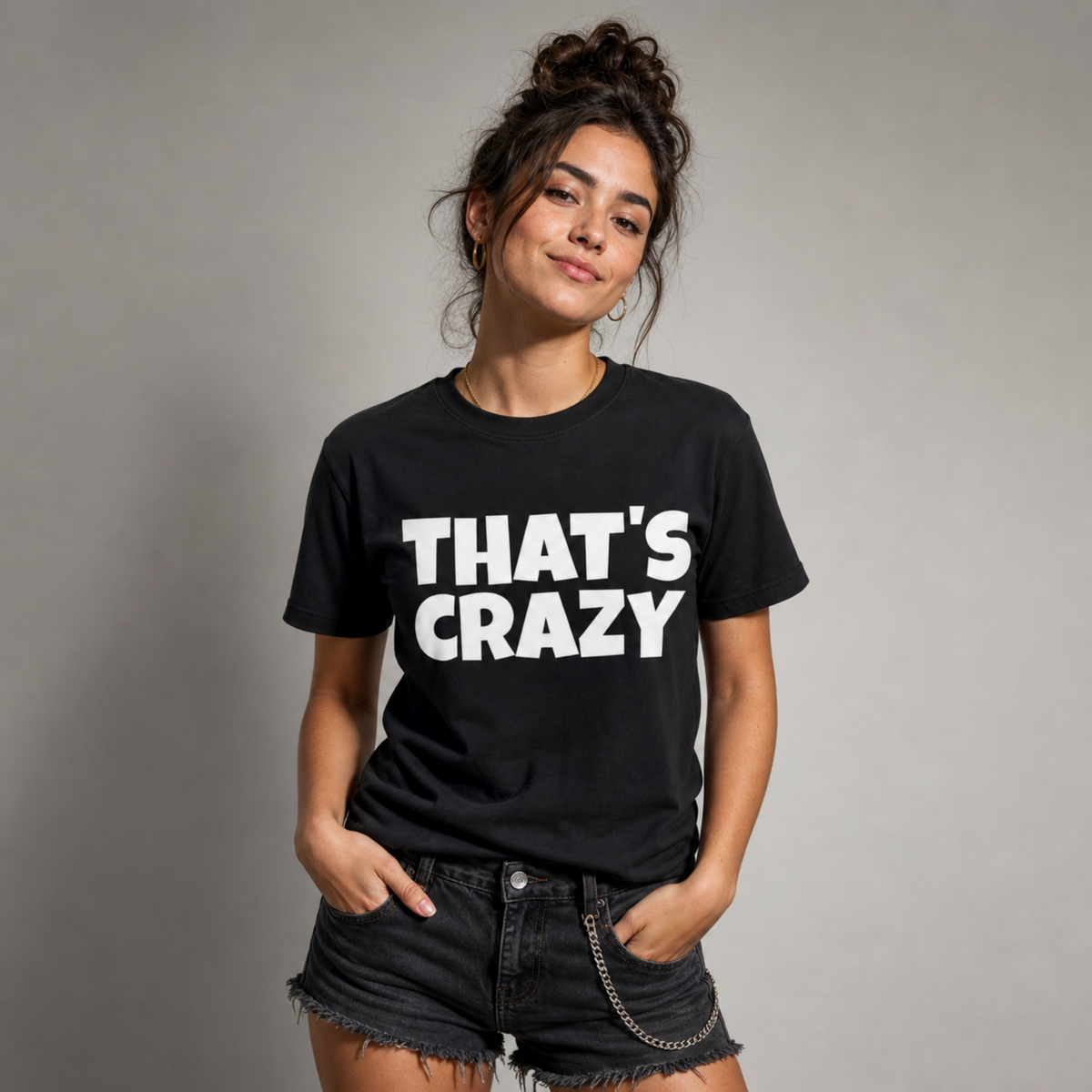 That’s Crazy Funny Statement T-Shirt – Bold Minimal Graphic Tee