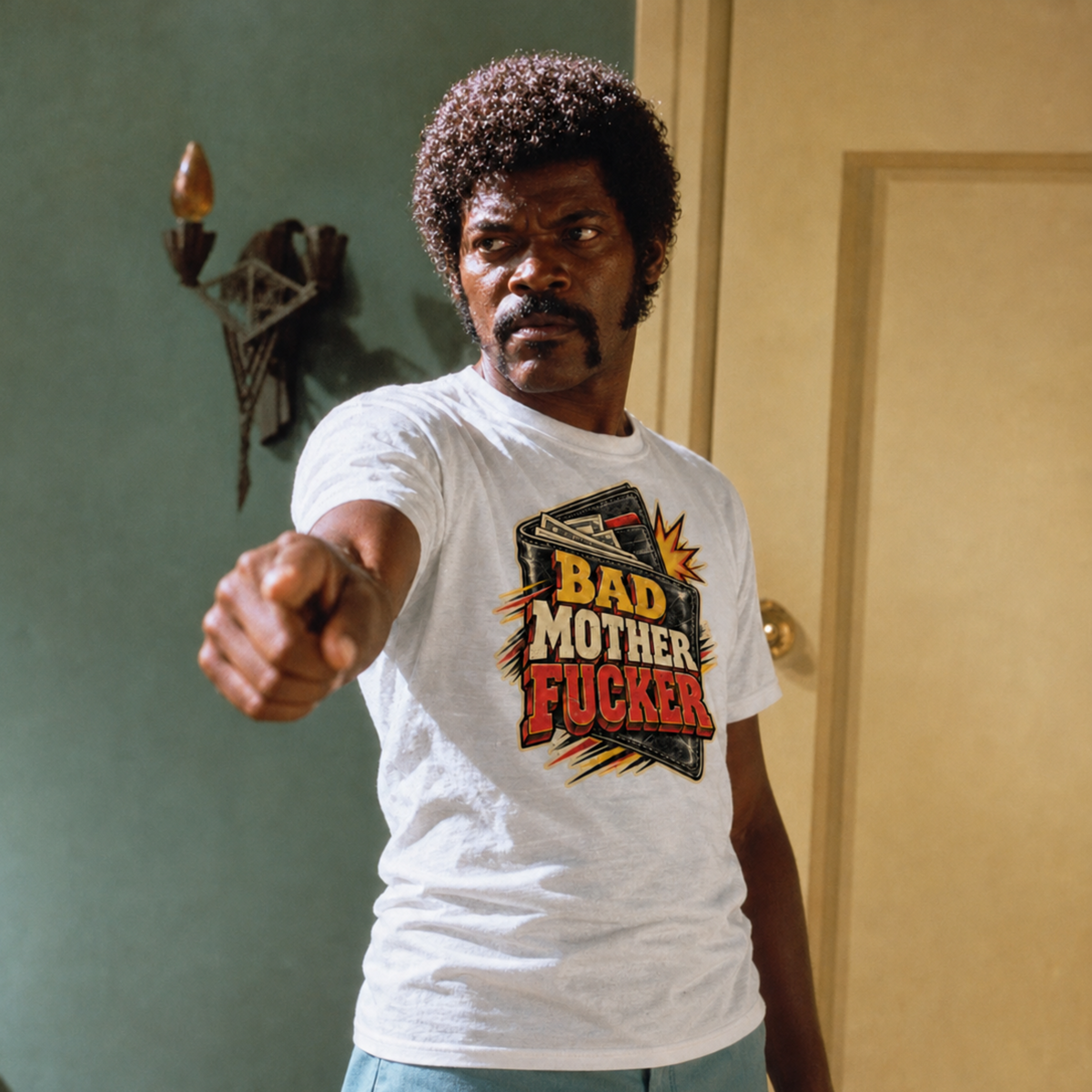 Bad Mother Fucker T-Shirt – Retro Cult Crime Movie Graphic Tee