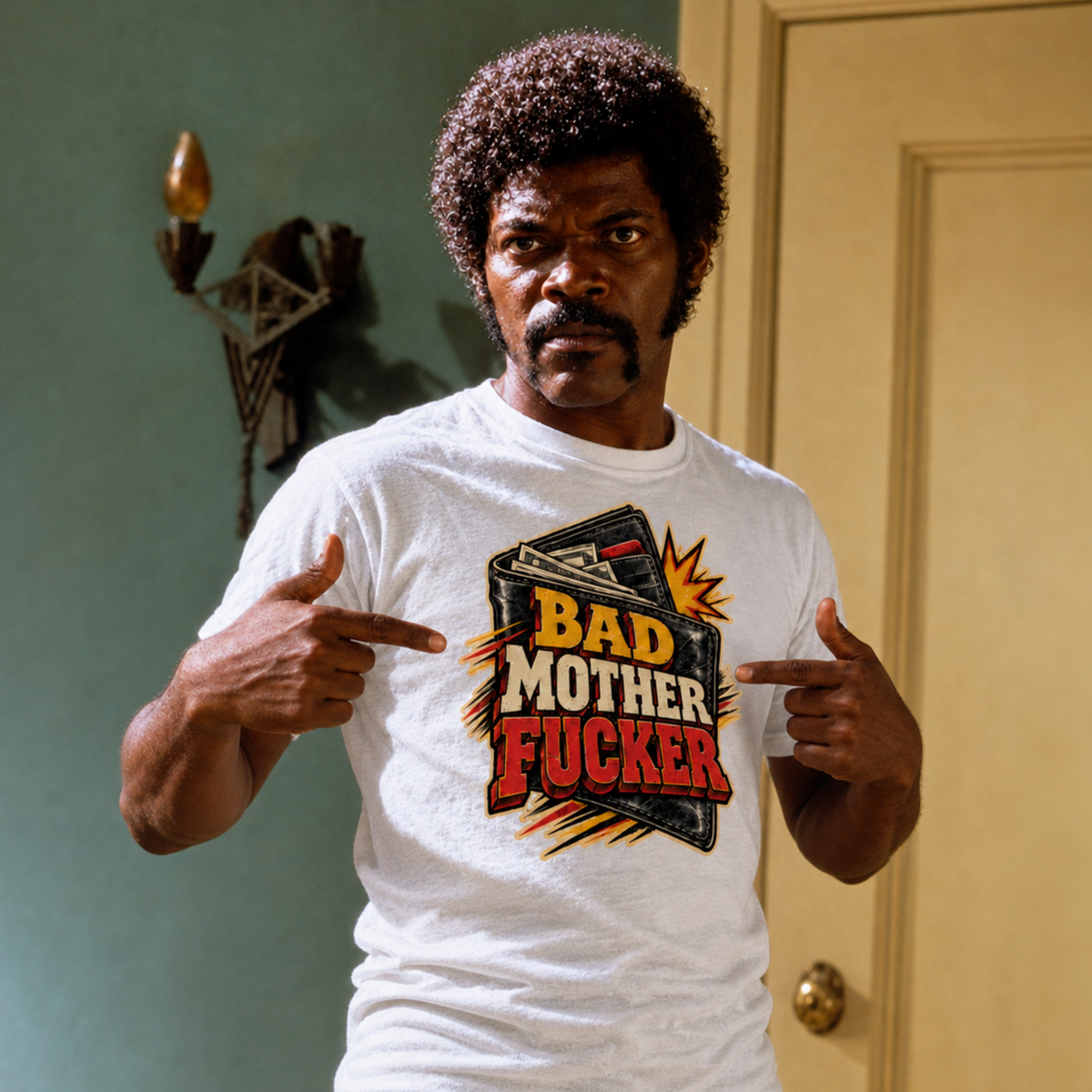 Bad Mother Fucker T-Shirt – Retro Cult Crime Movie Graphic Tee