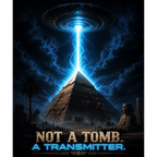 Not A Tomb. A Transmitter. | Ancient Egypt UFO Pyramid Sci-Fi Graphic T-Shirt