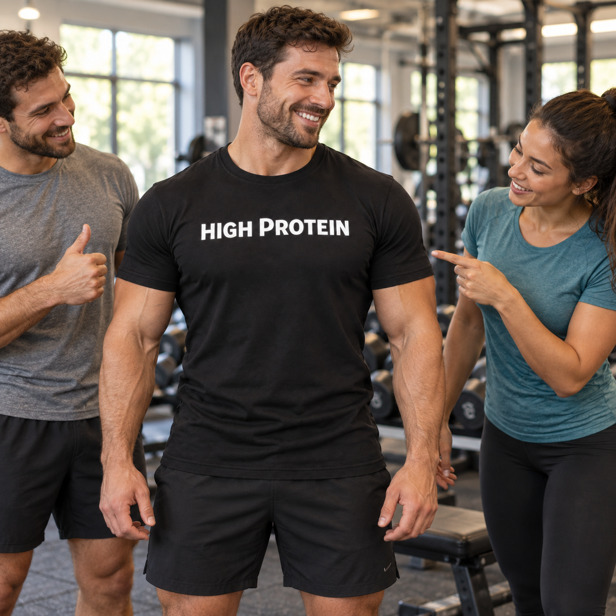 high,protein,gym,bodybuilding,fitness,weightlifting,muscle,strength,training,workout,bulking,nutrition,macros,athlete,lifter,gymrat,gains,motivation,dedication,discipline,tshirt,menswear,apparel,activewear,crewneck,shortsleeve,typography,slogan,minimalist,bold,casual,statement,gift,tee,shirt,outfit,casual,unisex,black,mockup