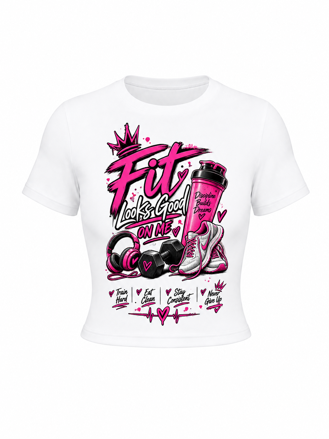 Fit Looks Good on Me Performance Shirt – Women’s Gym Fitness Workout & Weightlifting Shirt